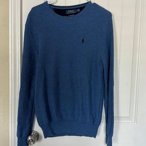 Polo Ralph Lauren Pima Cotton Sweater, Small, Blue